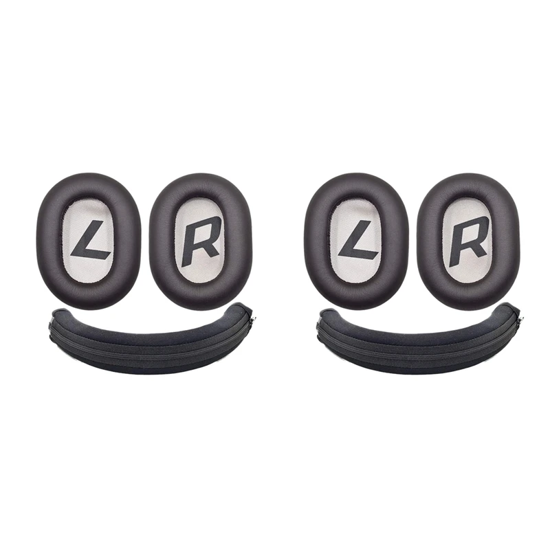 

2Set Ear Pads Headband Ear Cushion Ear Cups Ear Cover Replacement For Plantronics Backbeat Pro 2 SE 8200UC Headphones