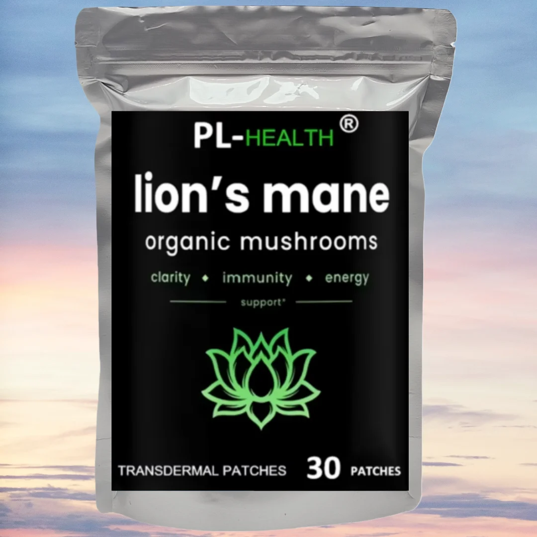 

30 Patches Lions Mane Mushroom Transdermal Patches Memory & Focus Supports Immune System & Brain Health