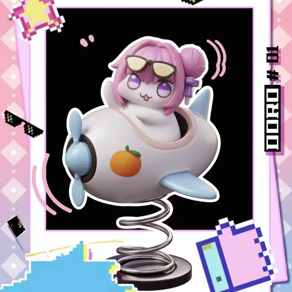 10 سنتيمتر Doro Yo-yo دمية لطيف الشكل أنيمي ألعاب الطرفية نموذج مخصص دمية لطيف الديكور مجموعات لعبة هدايا عيد لصبي