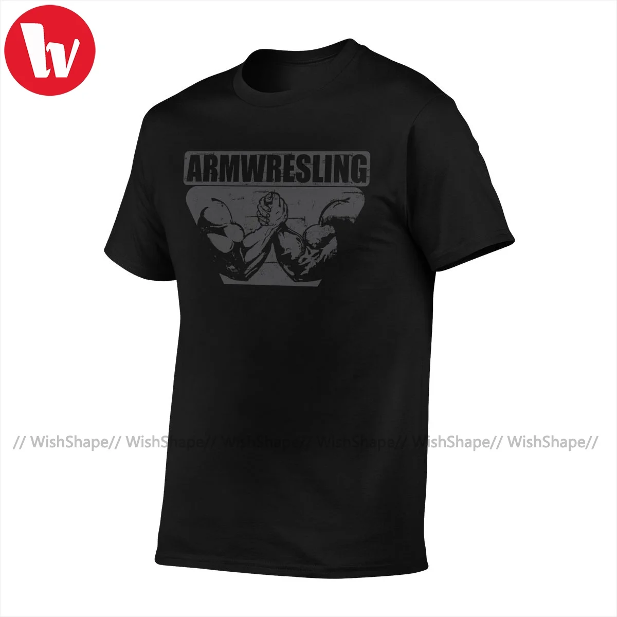 Armwrestling T Shirt Workout Strong Man Arm Wrestling Toproll King Casual T Shirts Basic T-Shirt Hip Hop Print Tshirt Plus Size