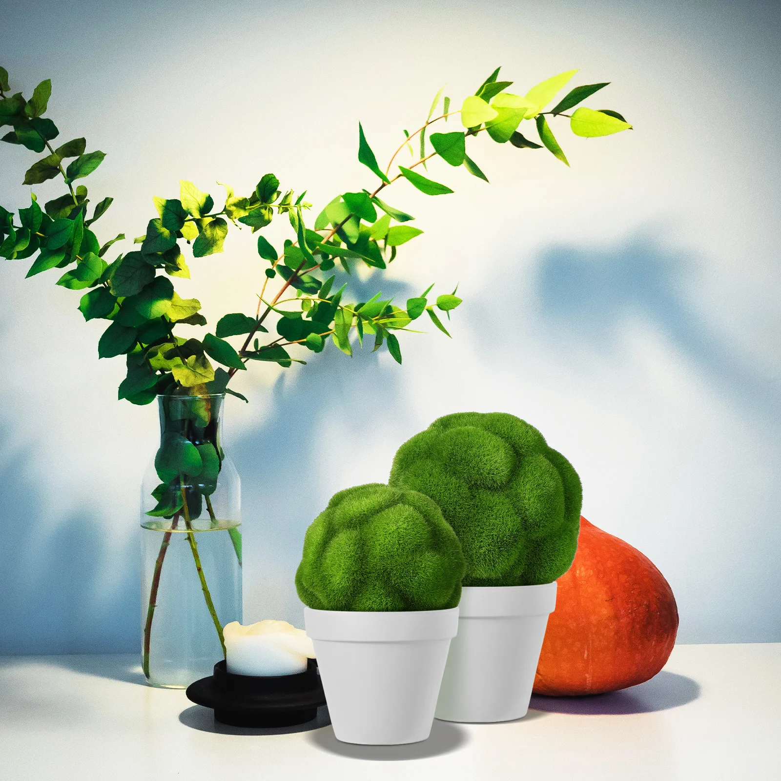 

Artificial Moss Grass Balls Preserved Moss Bulk Simulated Green Mossy Ball for DIY Home Garden Wedding Decor