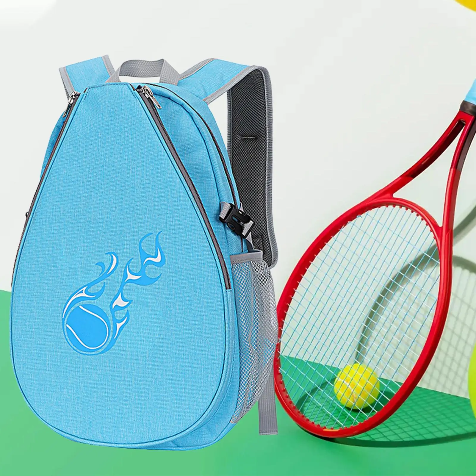 Tennis Backpack Portable Racquet Carrying Bag Tennis Bag Large Capacity for Squash Racquet, Badminton Racquet, Tennis Racket