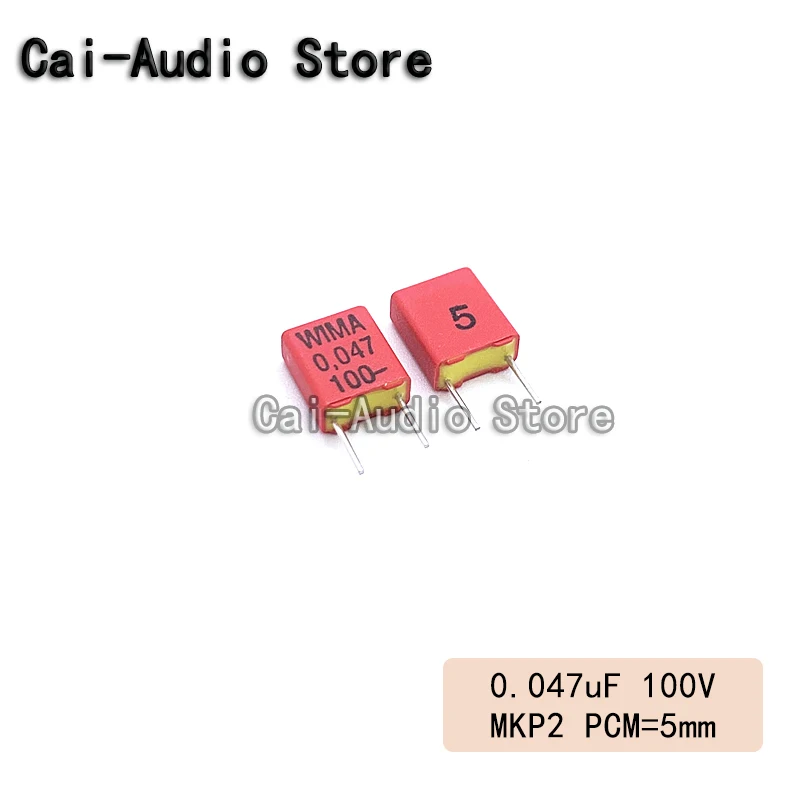 Capacitor do filme de WIMA MKP2, 100V, 0,047 UF, 473, 47NF, 100V, 0,047 UF, 100V, 0,047 UF, 100V, 0,047 UF, 100V, 5%, brandnew
