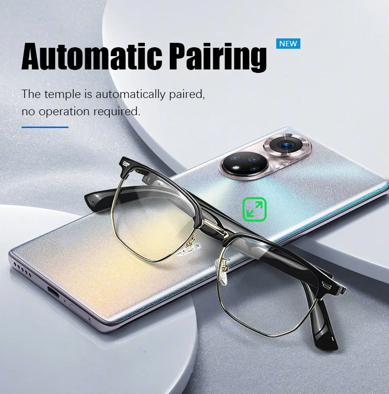 ZECAA Smart Touch Беспроводная Bluetooth Интеллектуальная аудиогарнитура Очки Bluetooth Smart Touch Носимая гарнитура Аудиоочки