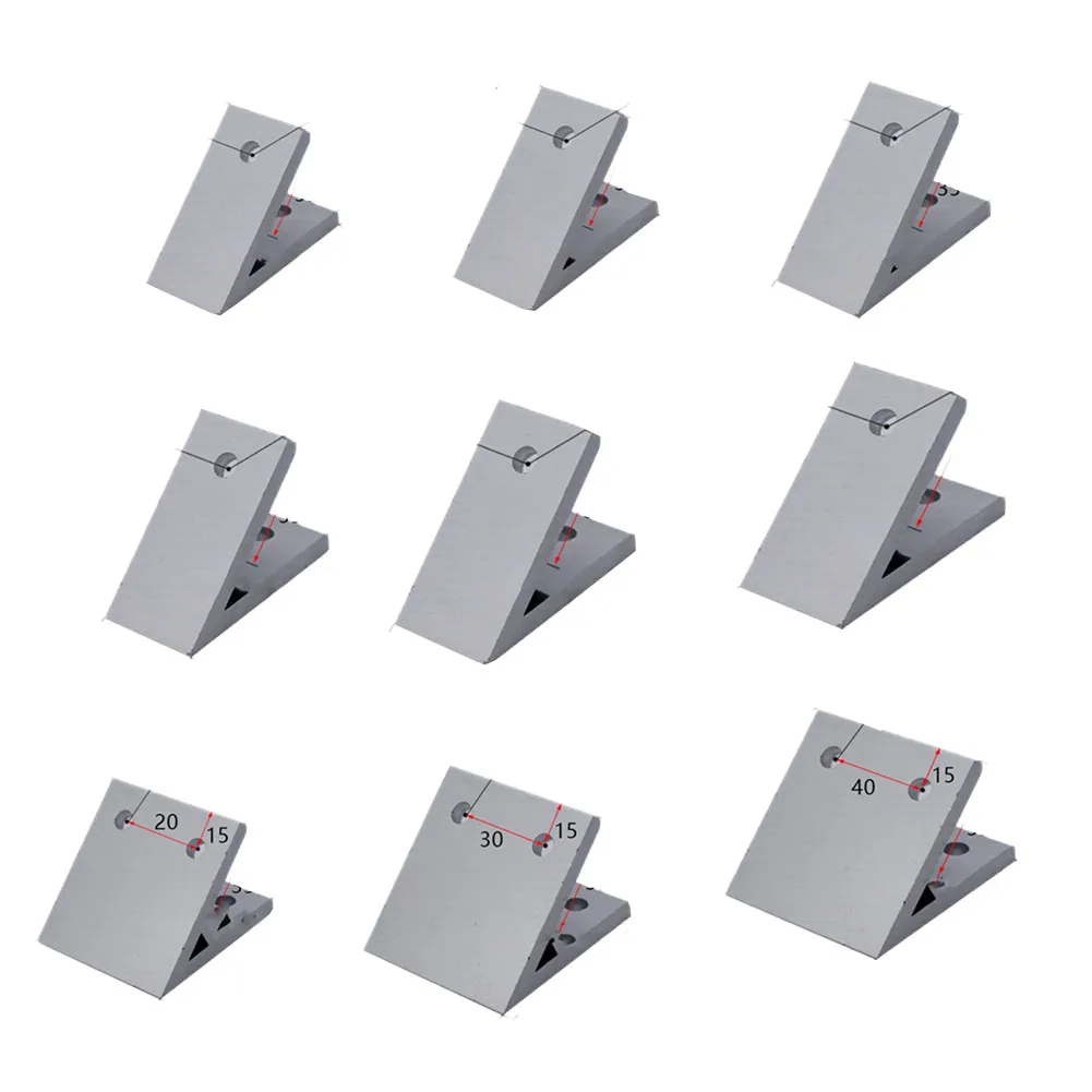 Extrusión de aluminio proyectos de bricolaje soporte de ángulo de esquina conector de soporte de ángulo tuercas de brida de aleación de aluminio alta dureza
