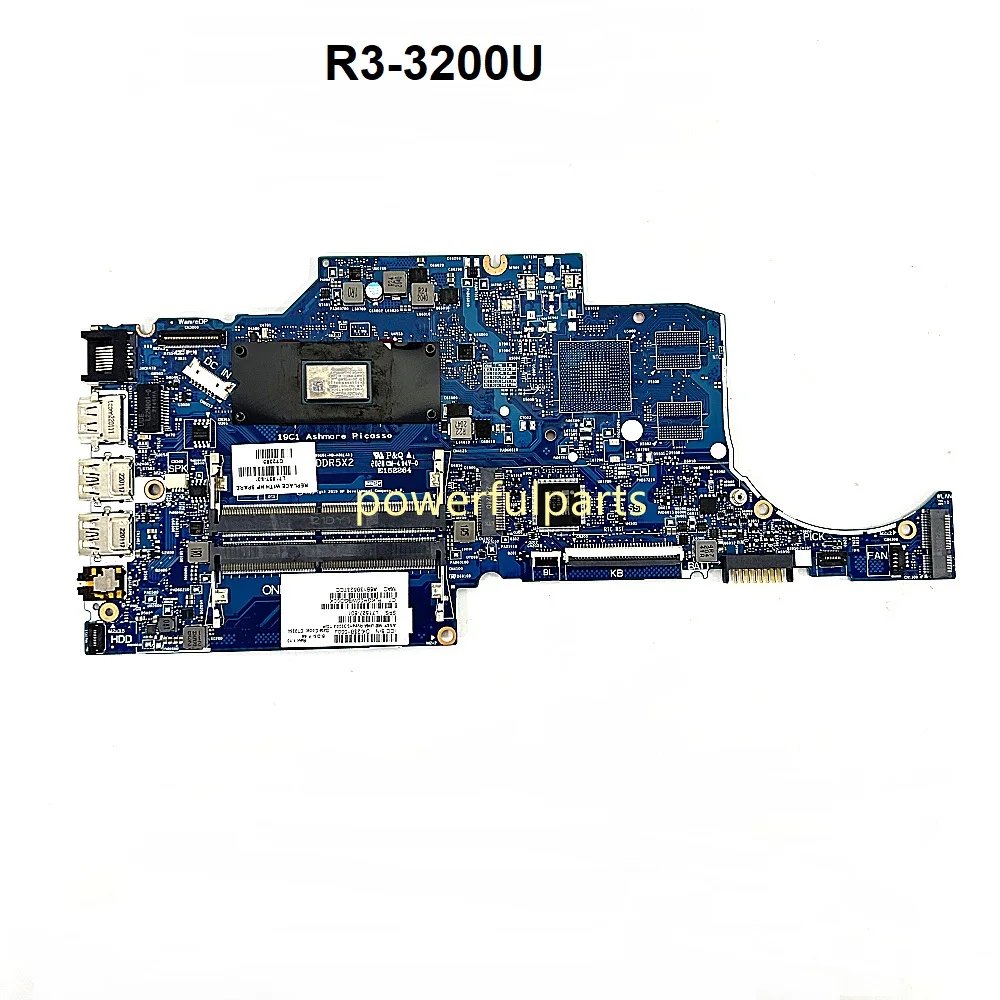 

Материнская плата для ноутбука HP 14-DK L71527-601 6050A 3089101 Встроенный процессор R3-3200U работает нормально
