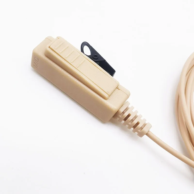 Скрытые акустические наушники с воздушной трубкой, гарнитура с микрофоном PTT, 2-контактные наушники, цвет кожи для Baofeng, UV-5R 888S, UV-5RA