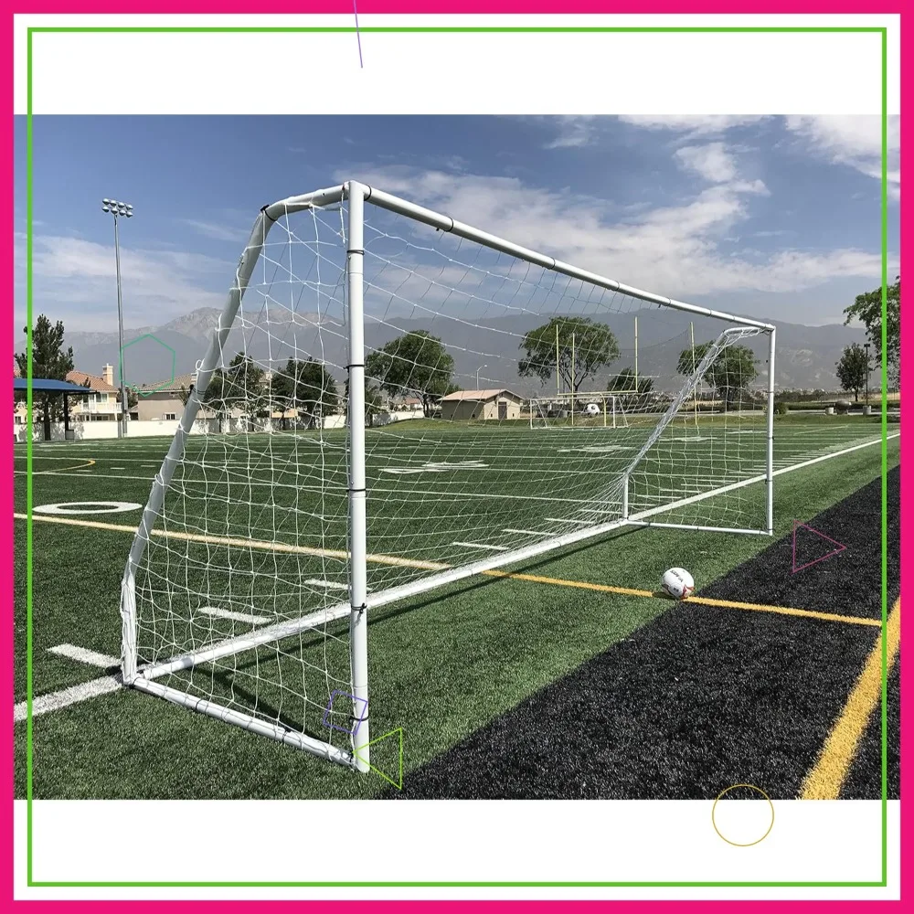 

Официальные регулируемые футбольные ворота 18x7 футов со стальной рамой, прочная сетка, простая установка для молодежного турнира