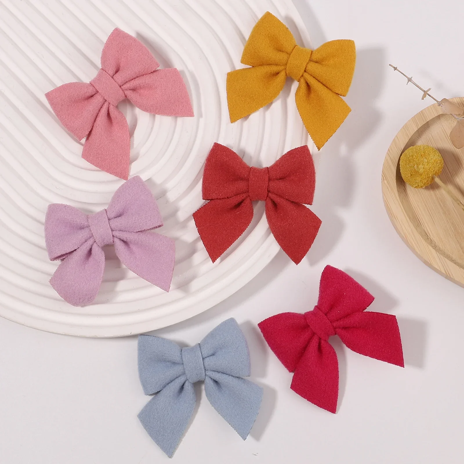 New Bow Headgear Sweet Little Girl Decorative Hair for girls Summer Kids Net Red Clips Baby Hairpins Children Hair Accessories