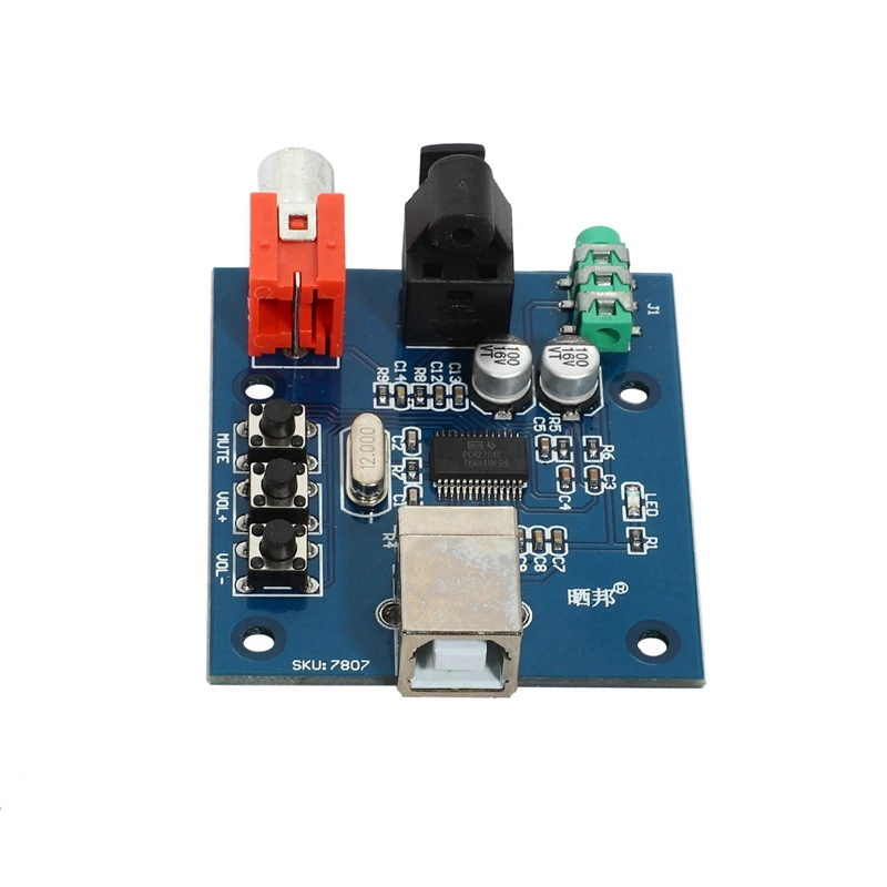 PCM2704 kartu suara USB, papan dekoder HIFI DAC dengan kotak Hard Disk seluler, Sata ke USB 3.0 perangkat keras seluler