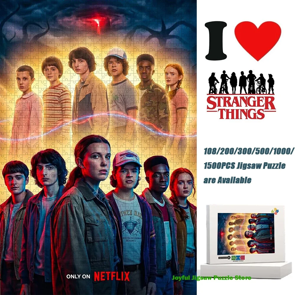 

Пазл «Очень странные дела» 108/200/300/500/1000/1500 элементов, антистресс-игрушка на День рождения, Рождество, День благодарения, Новый год