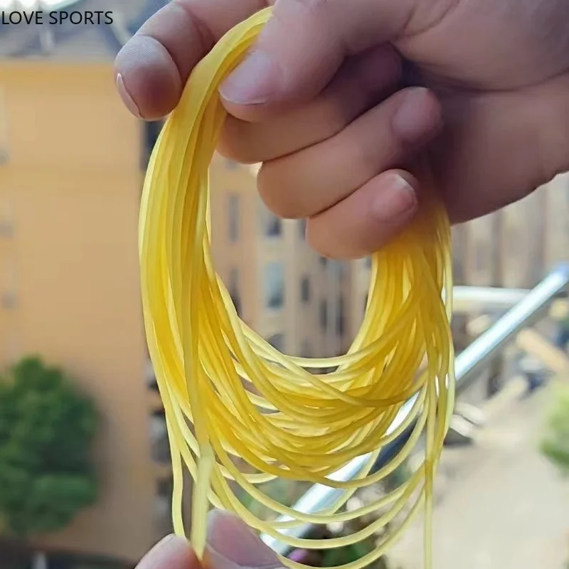 New Diameter 2mm Solid Elastic Rubber Line 5M Rubber Line for Fishing Traditional Level Round Elastic Rope Tied Line Fish Ropes
