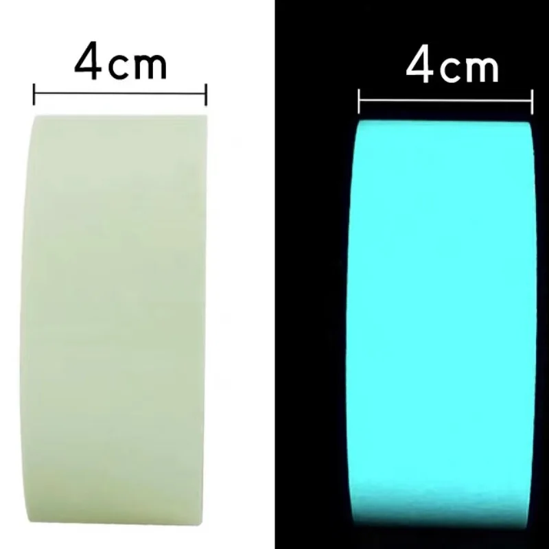 4 cm * 1 m PET-lichtgevende tape Glow in Dark Nachtzicht Fluorescerende tape voor thuis/kantoor/tuin Veiligheidswaarschuwing Decor DIY Craft Access