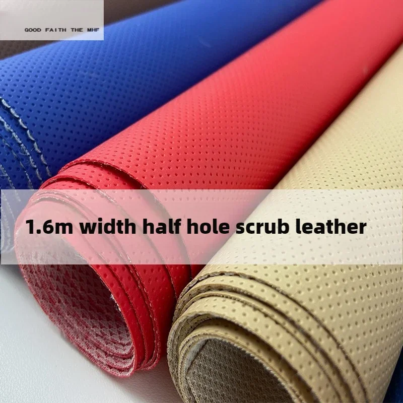 Car Leather Fabric Upholstery Steering Wheel Car Fabric Interior Fabrics for Seat Perforated DIY Sewing Waterproof Car Fabric