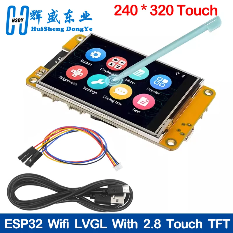 

ESP32 Arduino LVGL WIFI&Bluetooth Development Board 2.8 " 240*320 Smart Display Screen 2.8inch LCD TFT Module With Touch WROOM