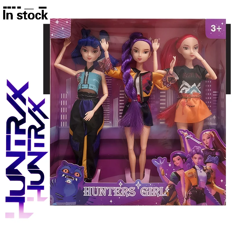 

#NEW Doll Toys Kpop Demon Hunters Action Figure Toy Rumi Mira Zoey Beautiful Princess Baby Girl Dolls Plastic DIY Toy for Girls