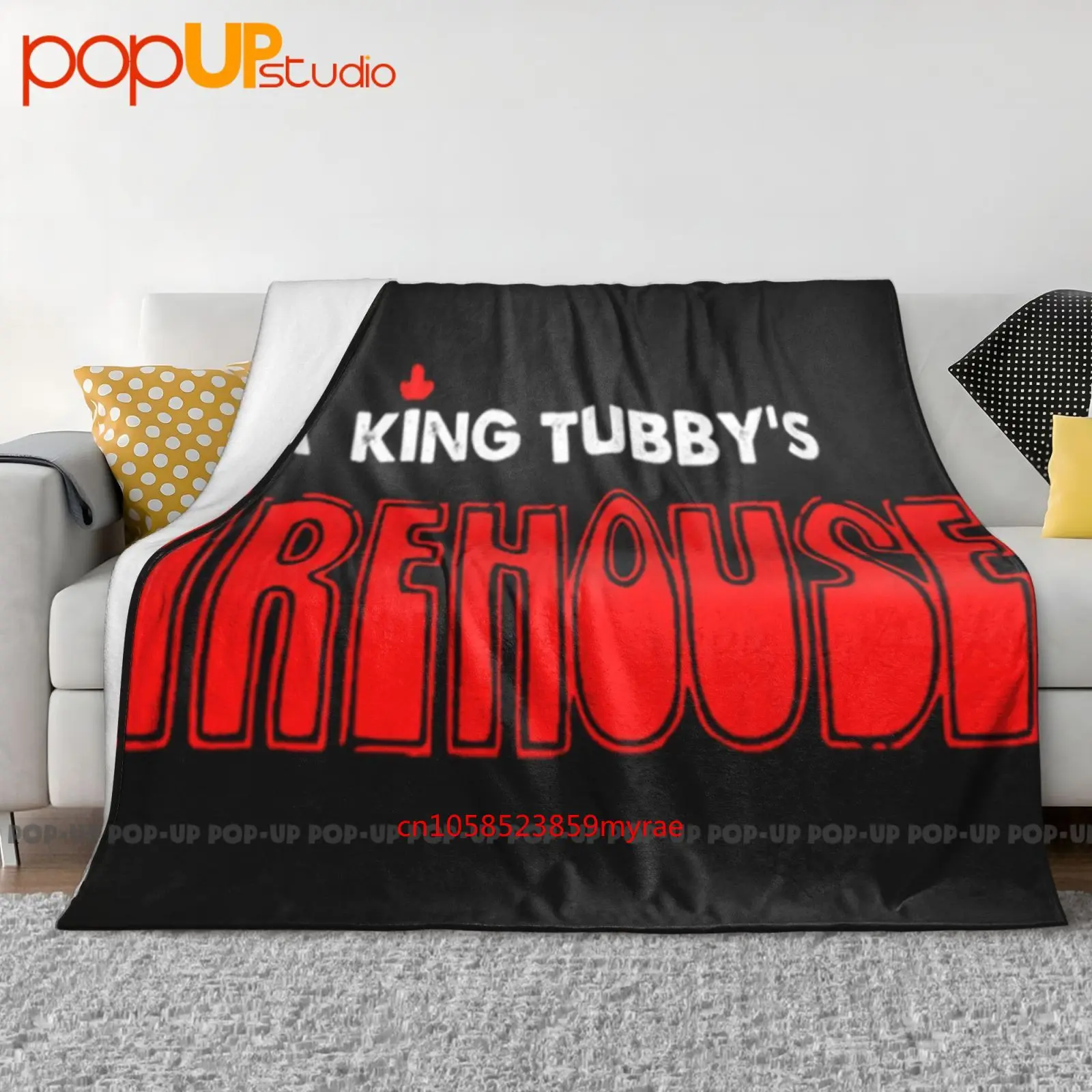 King Tubby Firehouse Records Reggae Dub Dancehall بطانية فائقة النعومة لحاف غطاء أريكة شتوي أغطية سرير