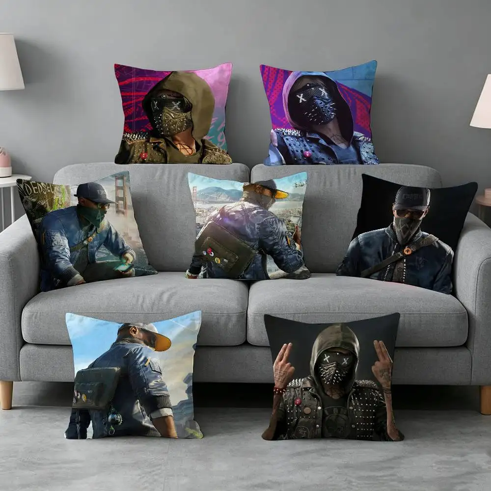 Pop Game W-Watch Dogs-s Pillow cover gift High definition digital printing,Surprise  vivid pattern Household.
