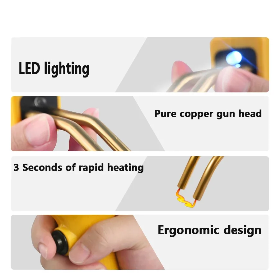 ماكينة لحام مصد السيارة البلاستيكية مع 4 أنواع من الدبابيس لأداة لحام إصلاح المنتجات البلاستيكية كاياك