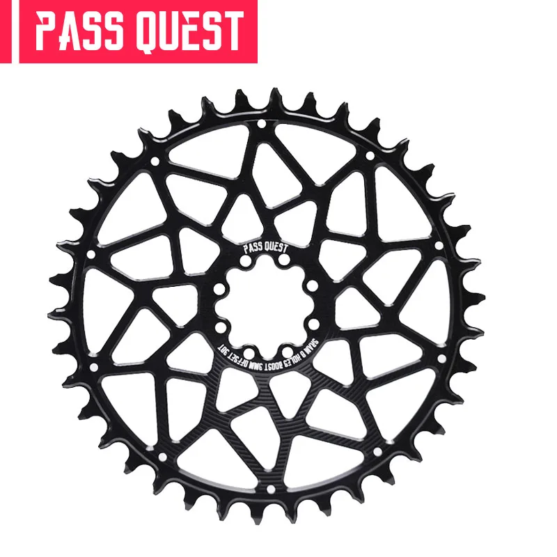 PASS QUEST 3mm Offest MTB 8-Bolt Chainring Narrow Wide Teeth Direct Mount Bike Chainwheel Bicycle Parts for SRAM AXS 28T-44T