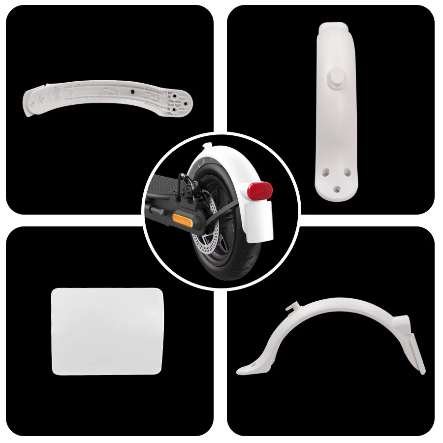 Upgraded Fender Electric Scooter for Xiaomi M365 Pro M187 Pro 2 1S Mi3 Scooter New Version Rear Mudguard White Accessories