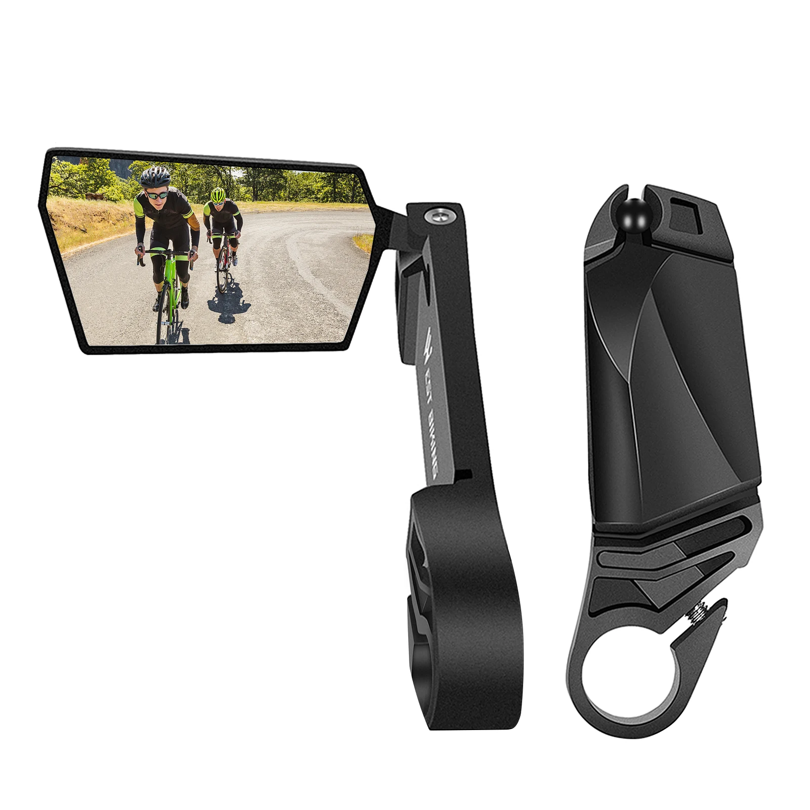 2pcs Cycling Rear View Mirror Bike Mirror Foldable 360 Degree Rotating Rearview Bicycle Mirrors Handlebar Safety Mirror