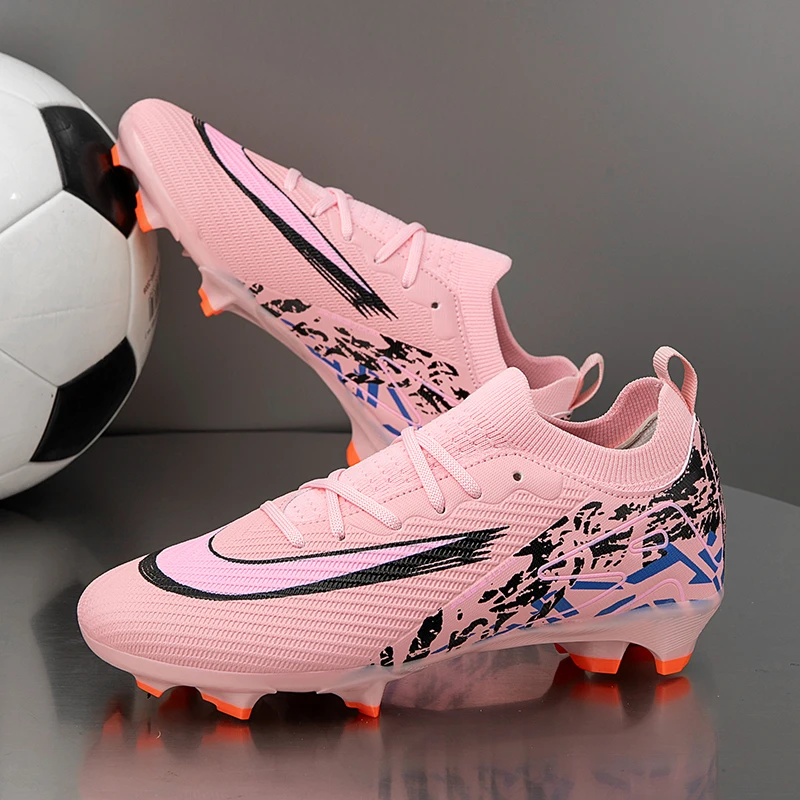 2025 Football Shoes Tiempo Legend 10 Elite FG Wear Resistant Shock Absorption Comfortable Anti-slip Round Head Long Spike