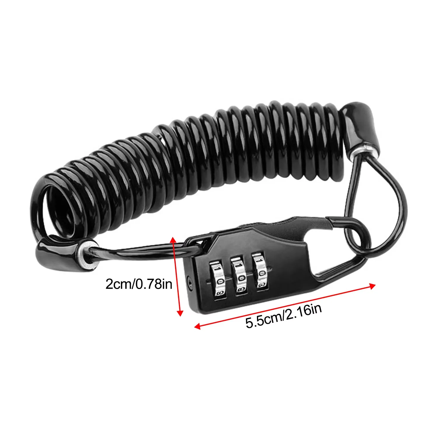 AliExpress NONE Mountain Bike Helmet Locks Steel Wire Anti-theft Cable Password lock Motorcycle Multi functional convenient to carry