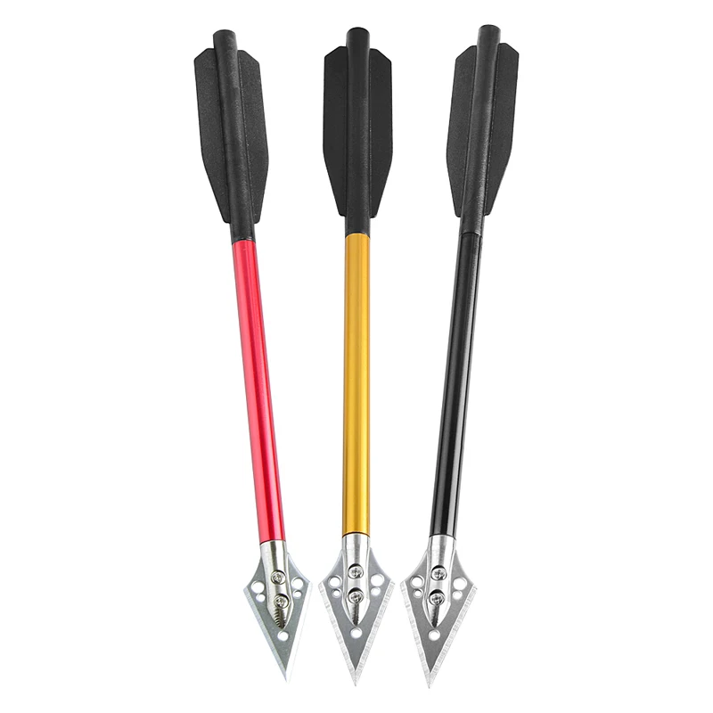 

6pcs Archery Aluminum Arrow Diameter 6mm Short Arrows for Outdoor Bow and Arrow Shooting Hunting Accessories