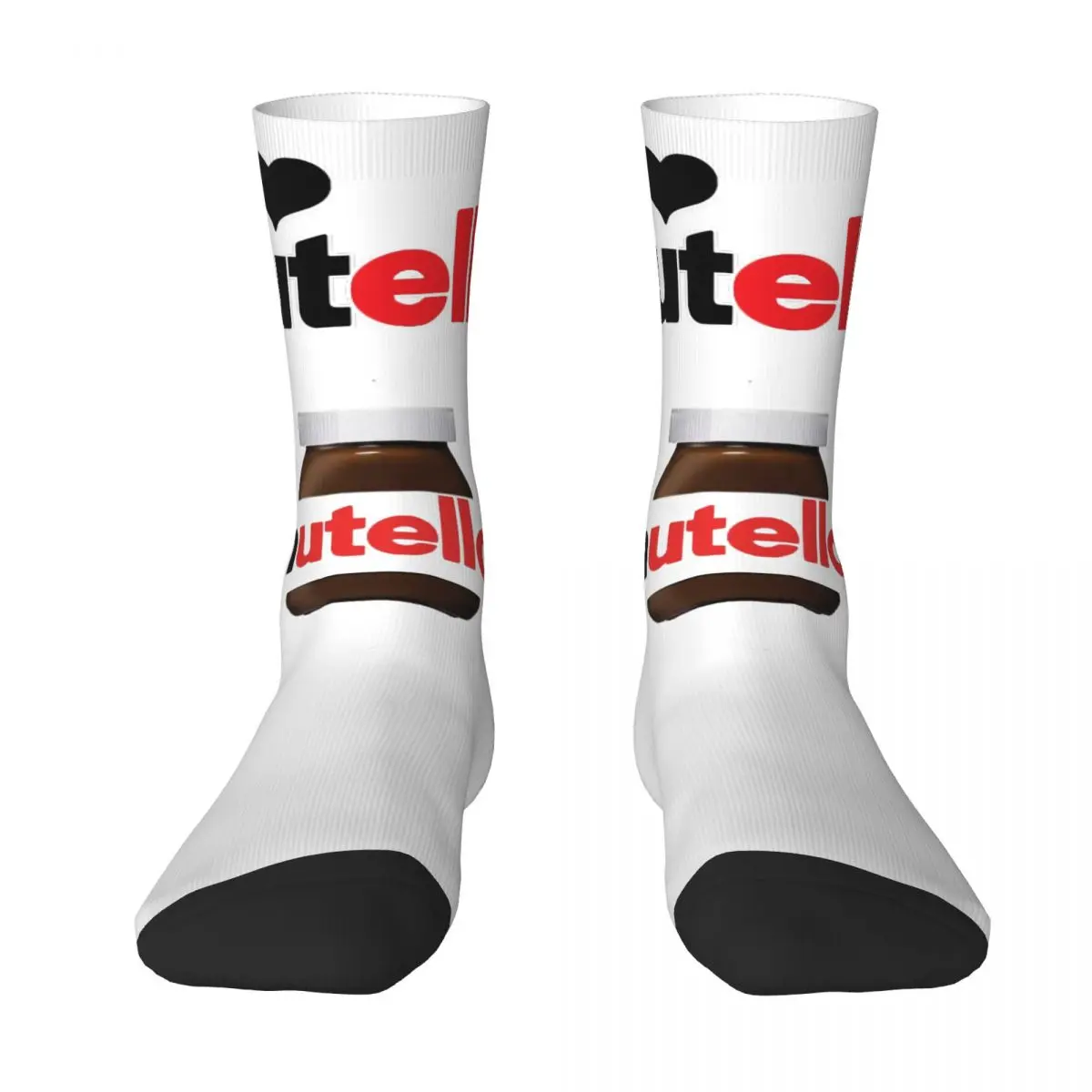 Foods Nutella Cartoon cosy Unisex Socks Running Happy Socks Street Style Crazy Sock