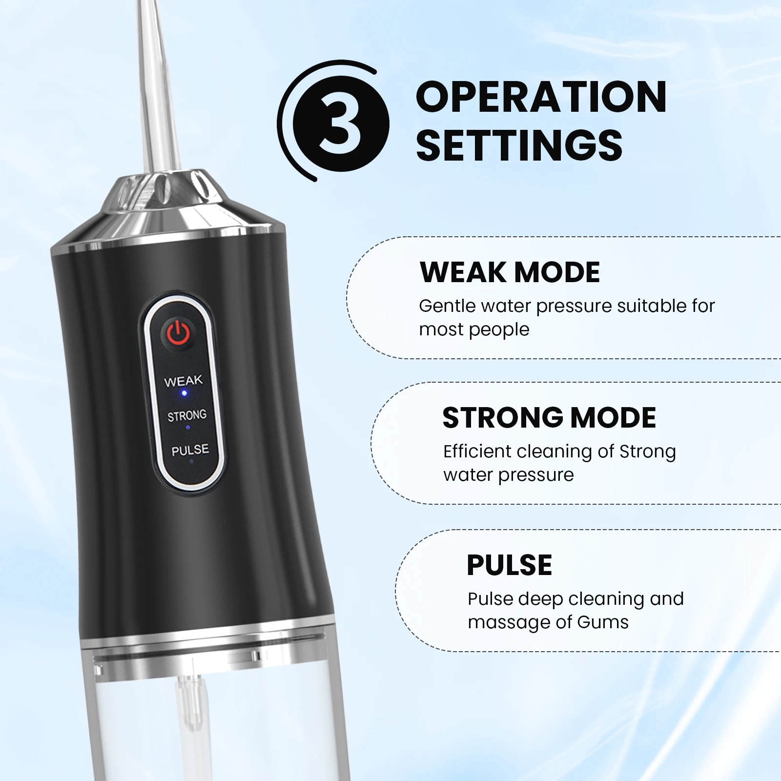 المحمولة جهاز تنظيف الأسنان بالماء عن طريق الفم الري USB قابلة للشحن المياه الخيط النفاثة خلة أسنان 8 نصائح 220 مللي غسالة الفم