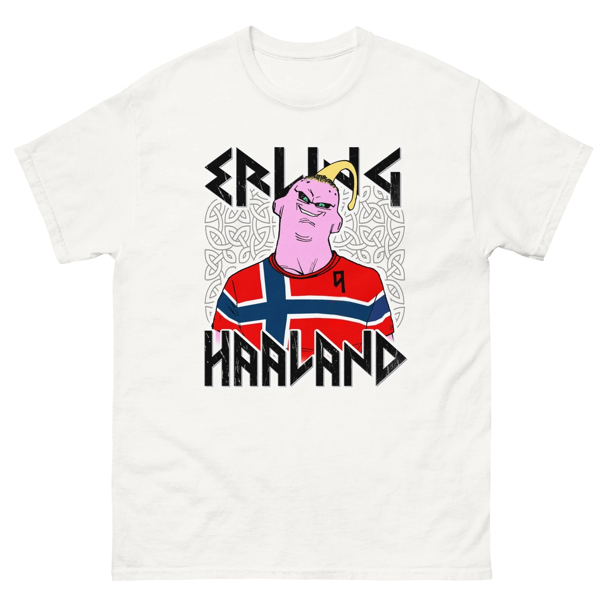 Norway Majin Buu Erling Haaland Meme 2026 Football Fan T-Shirt 100%Cotton Men's Women's Y2k Popular Oversized Tshirt Casual Tee