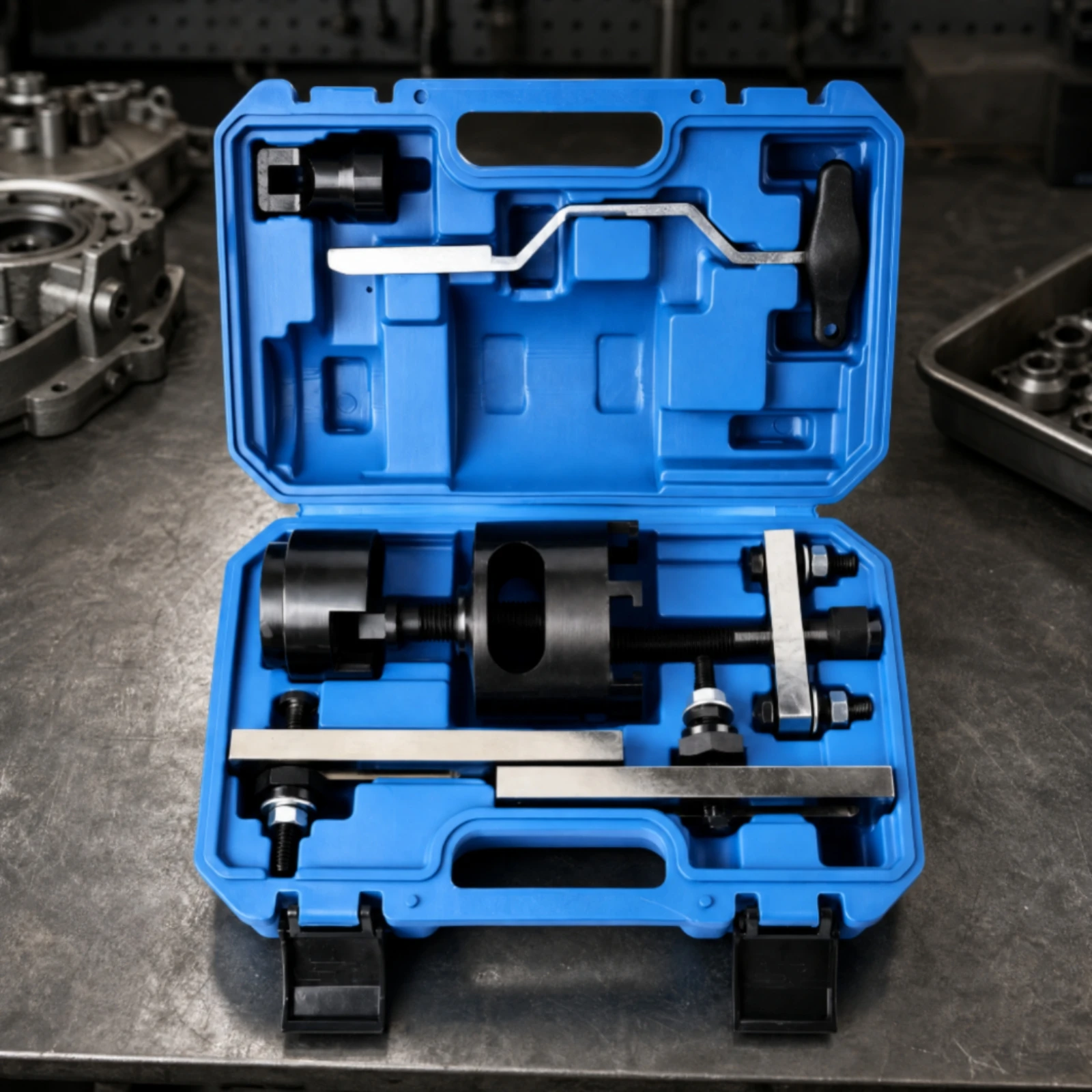 Dual Clutch Transmission Disassembly Tool Kit with Threaded Puller Support Bridge for VW Audi Models