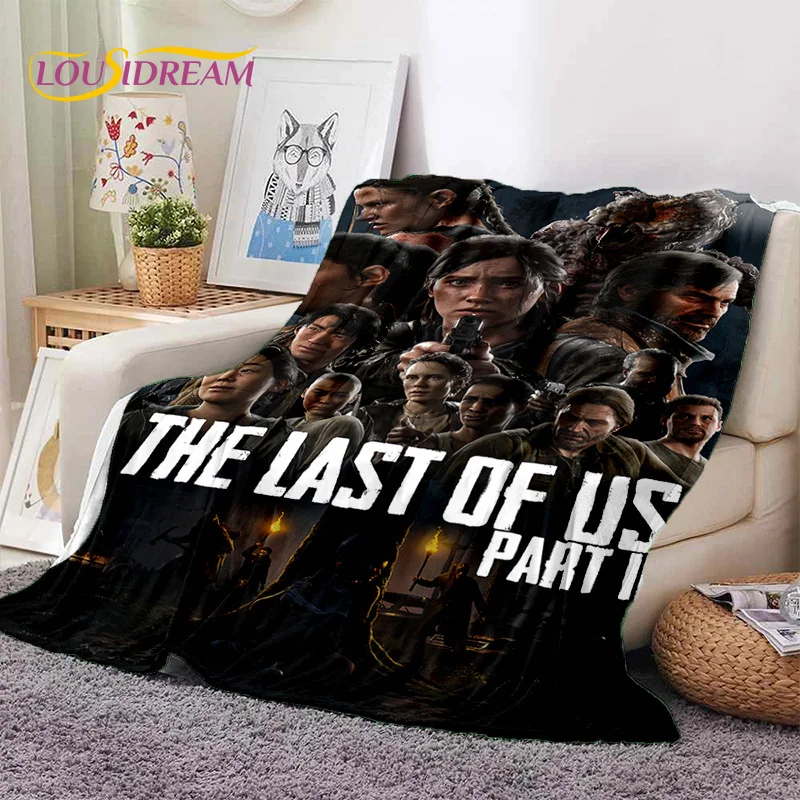 3D The Last of Us Horror Game TV Joel Pedro Soft Blankets,Keep Warm Throw Blanket Comfortable Blanket for Beds Sofa Home Bedroom