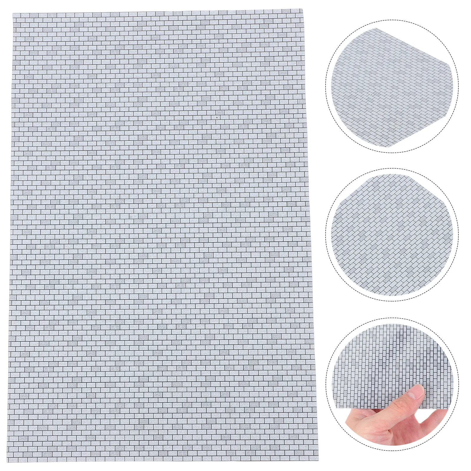 

Durable ABS Miniature Bricks for Creative Dollhouse Interior Accessories and Self Adhesive Wallpaper Sheets Building Bricks Bulk