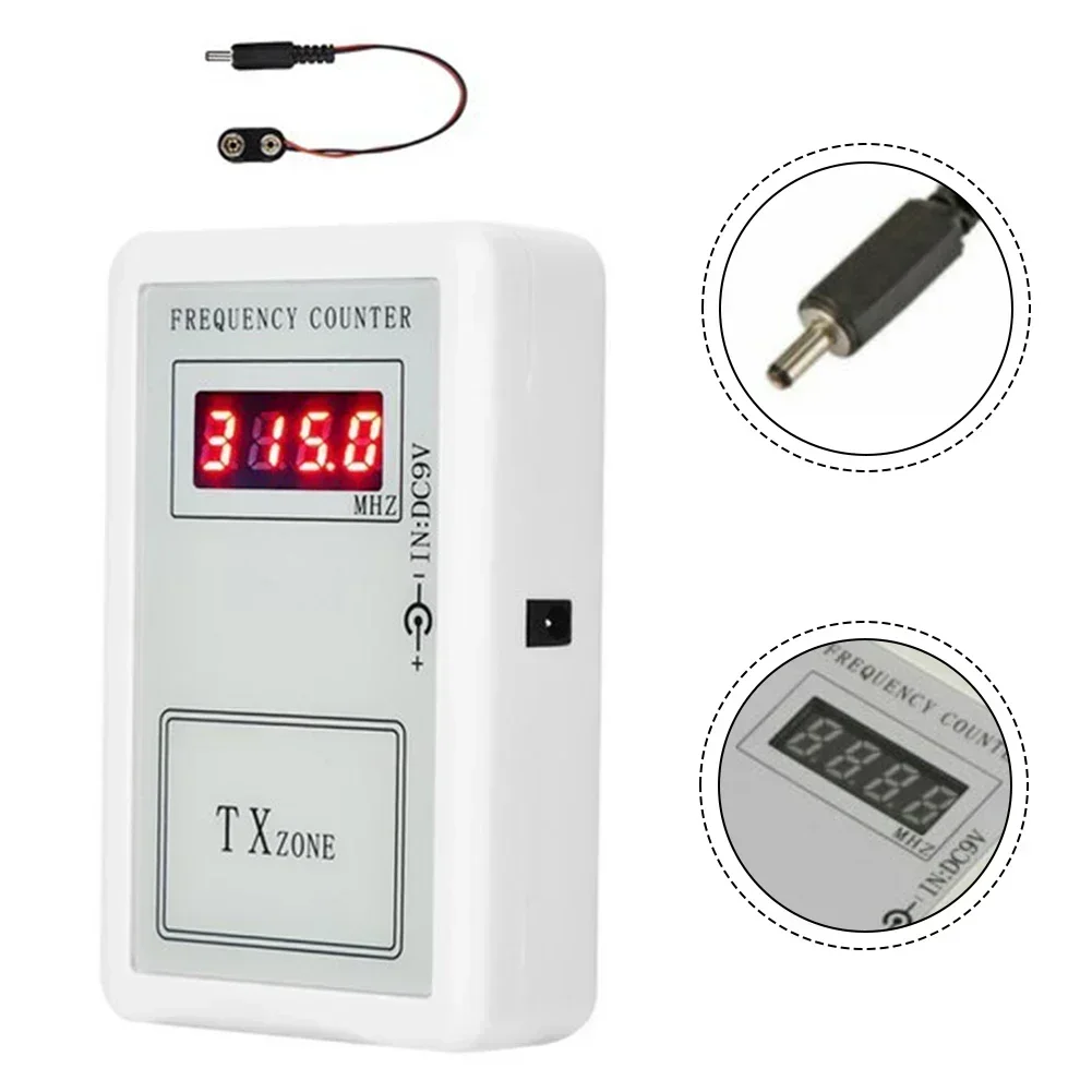 

Digital Frequency Meter Tester Indicator Detector Wavelength Meter 250-450MHZ Wireless Remote Control Detector Tester Reader Kit