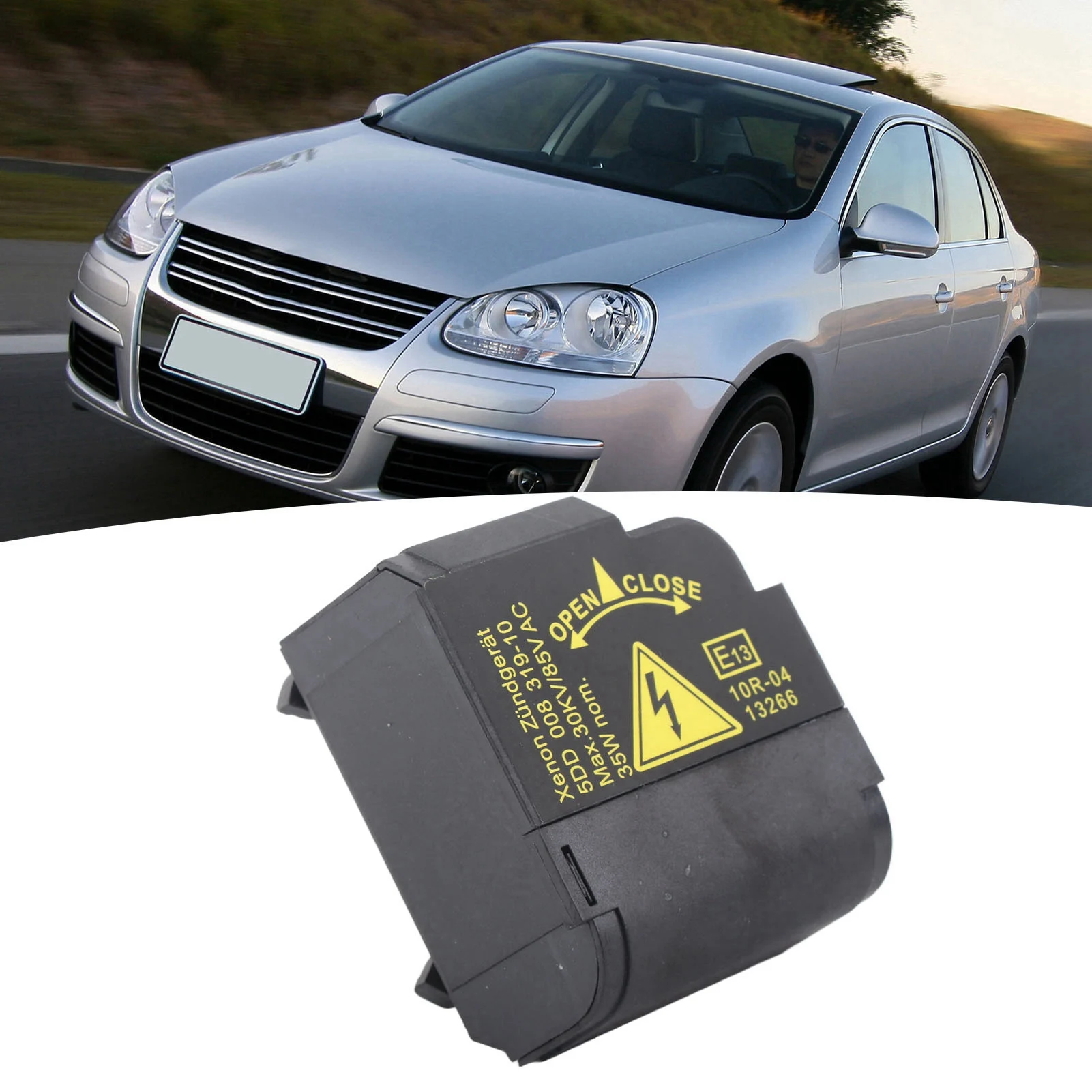 Xenon HID Headlight Igniter Ballast D2S D2R Bulb Holder 1307329076 Replacement for Cooper R50 R52 R53 2004‑2007