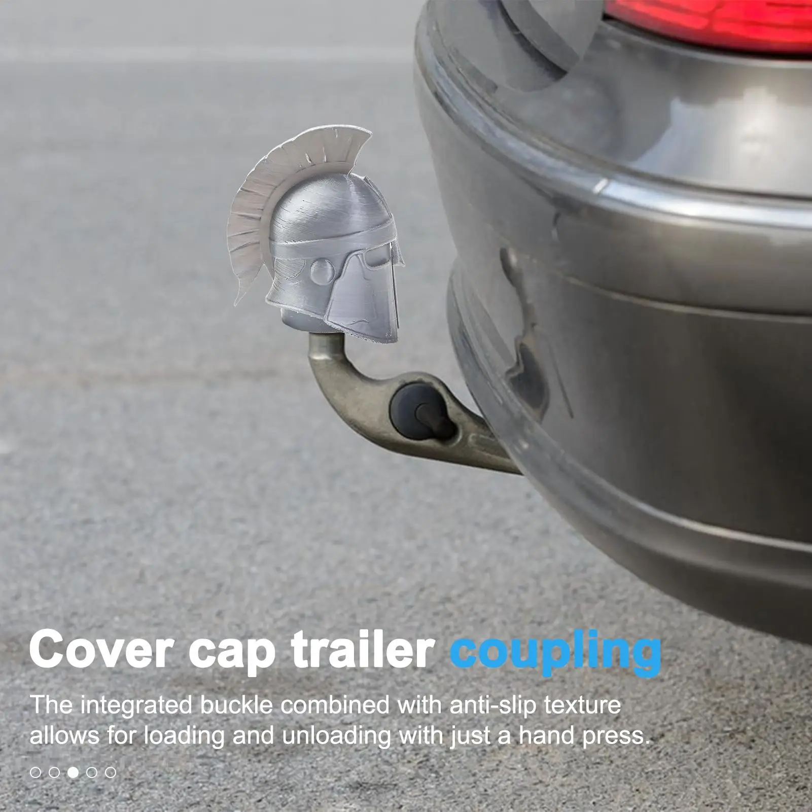 Towing Hitch Covers 3D Printing Exterior Funny Cartoon Gladiator Shaped Receiver Tube Hitch Plug For Automotive ATV Boat Trucks