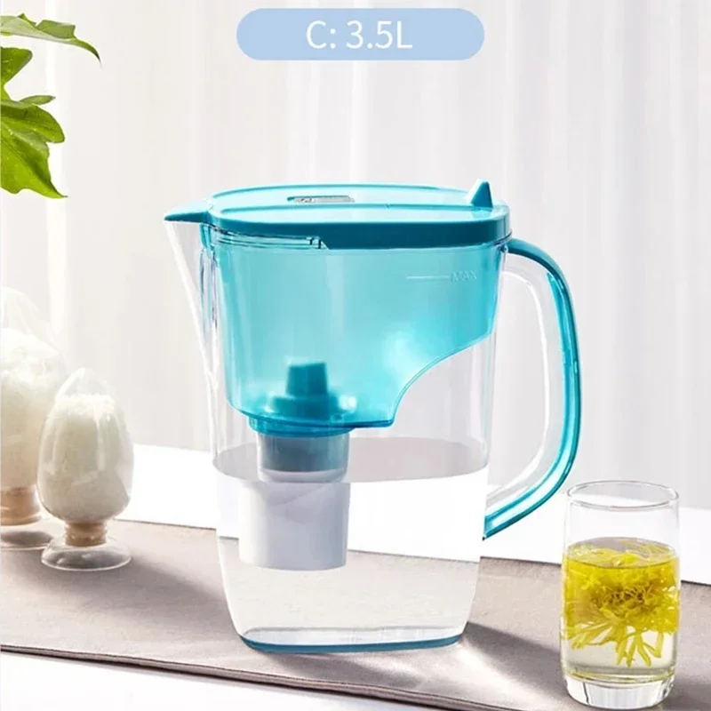 

2.4/3.5L Household Water Purifier Large Capacity Kitchen Portable Water Filter Water Smart Timing Activated Carbon Net Kettle