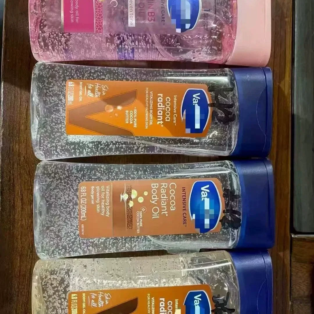 Vaseline Cocoa Radiant Body Gel Oil 200ml – Nourishing Rose & Coffee Moisturizer for Dry Skin, Glowing Body Care