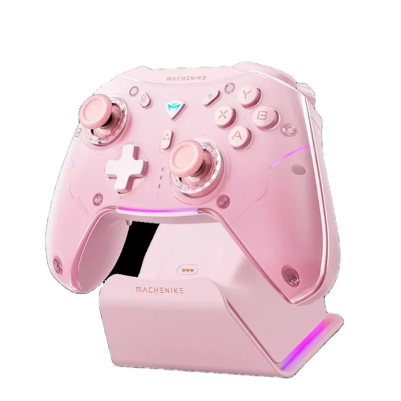 

with Charging Base Kit RGB Hall Effect Trigger Machenike G5pro Max Game Controller for Pc Joystick Grip
