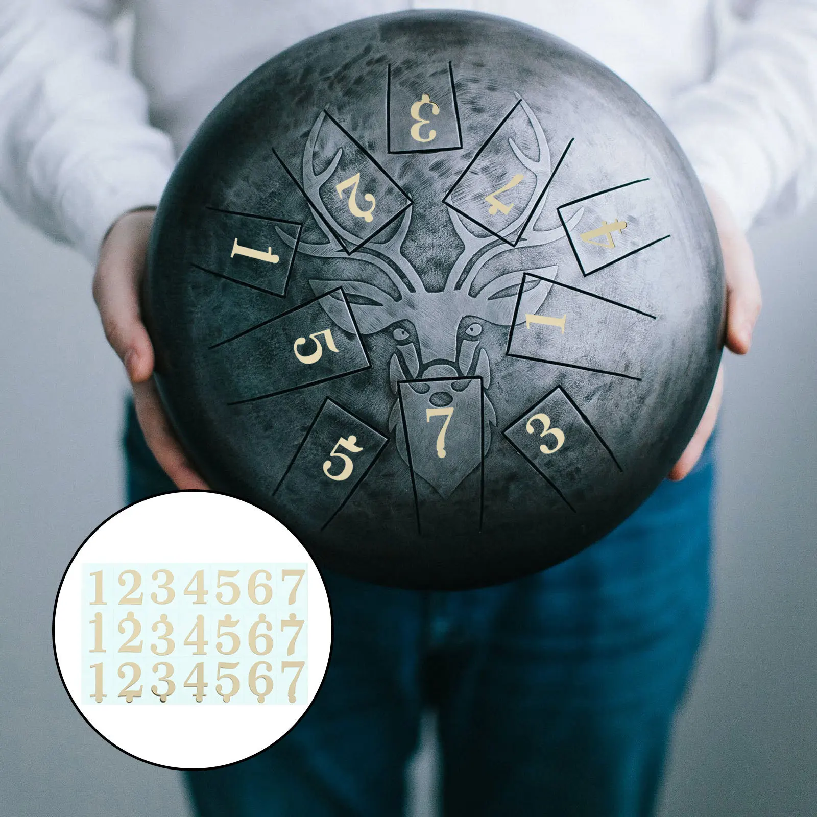 

2 шт., наклейки для нот с язычком, большой шрифт, бронзовые, толстые клейкие наклейки для музыкальных нот, легкие весы, идентификация, ударные инструменты