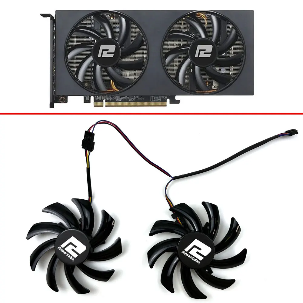 

New 85mm Cooling Fan For Powercolor RX 6700 6650 6600 XT RX 5700 5600 XT V2 Fighter Graphics Cards cooler Fan