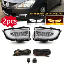 LED DRL per Mitsubishi Lancer 2004 2005 2006 luce di marcia diurna faro fendinebbia a LED fendinebbia paraurti anteriore filo fendinebbia