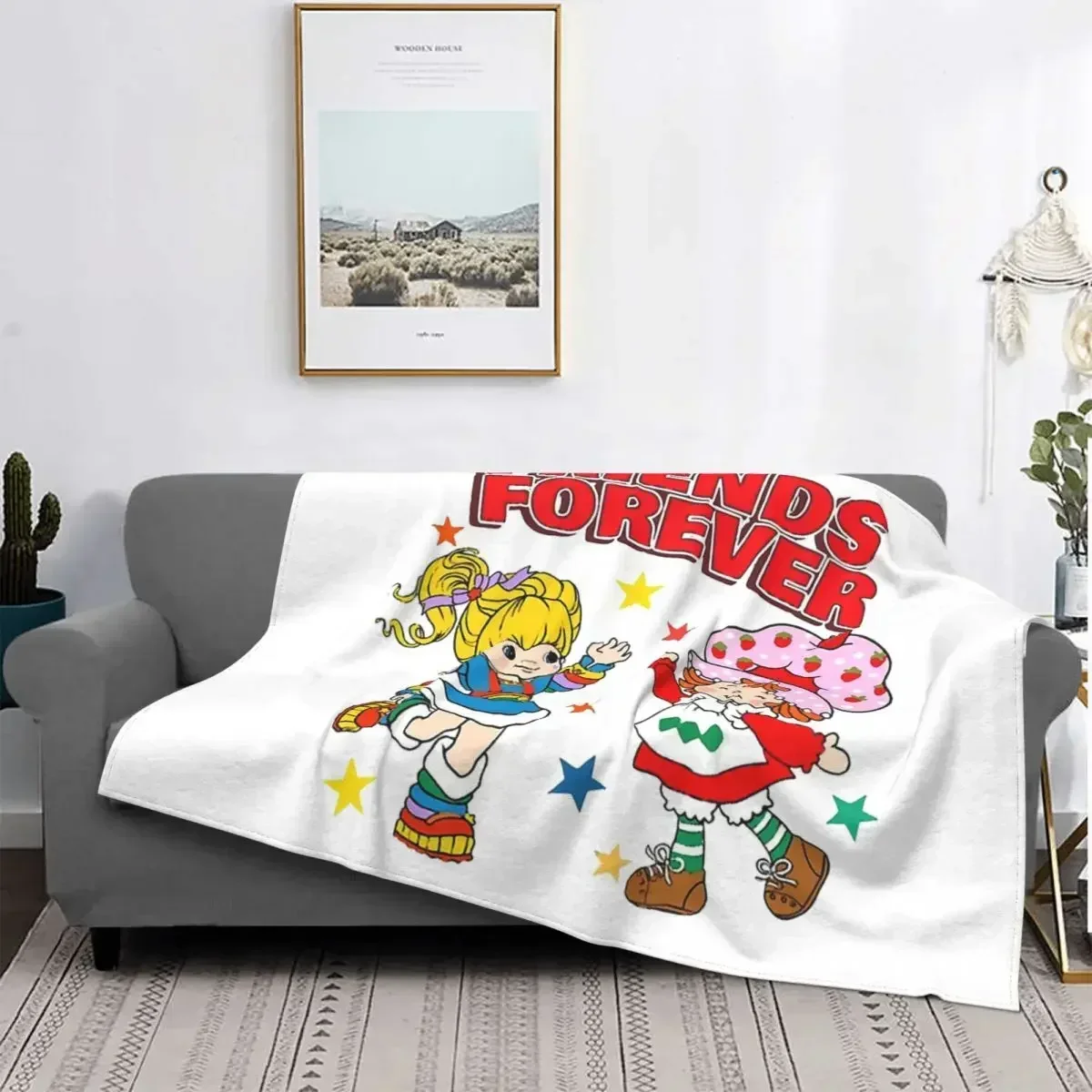 Rainbow Brite Red Butler TV Blankets Coral Fleece Plush Decoration Bedroom Bedding Couch Bedspread Custom Custom Blankets