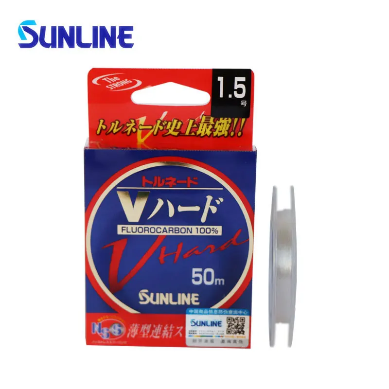 

Sunline VHard Carbon Fiber Fishing Line 50m High Quality Abrasion Resistant Strong Tension Fishing Line Fishing Gear Essentials