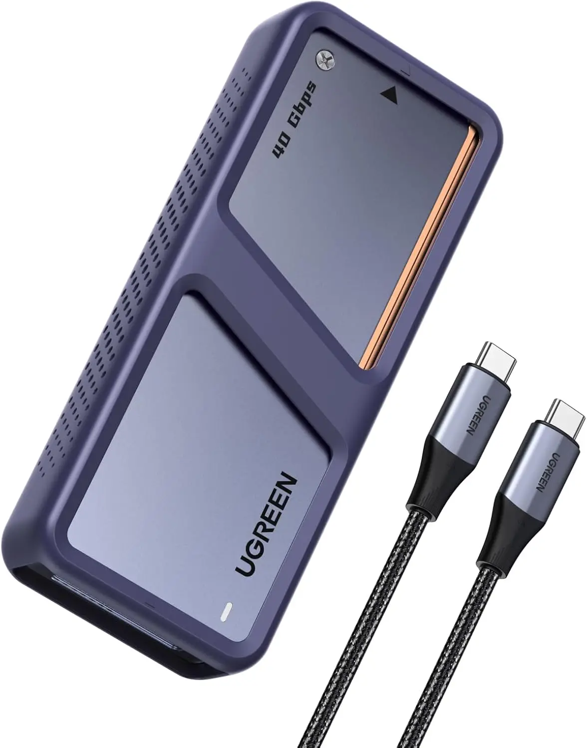 

Корпус для SSD M.2 NVMe 40 Гбит/с с охлаждающим вентилятором, совместимый с Thunderbolt 4/3 USB4, поддерживает до 8 ТБ для быстрой внешней накопительной памяти