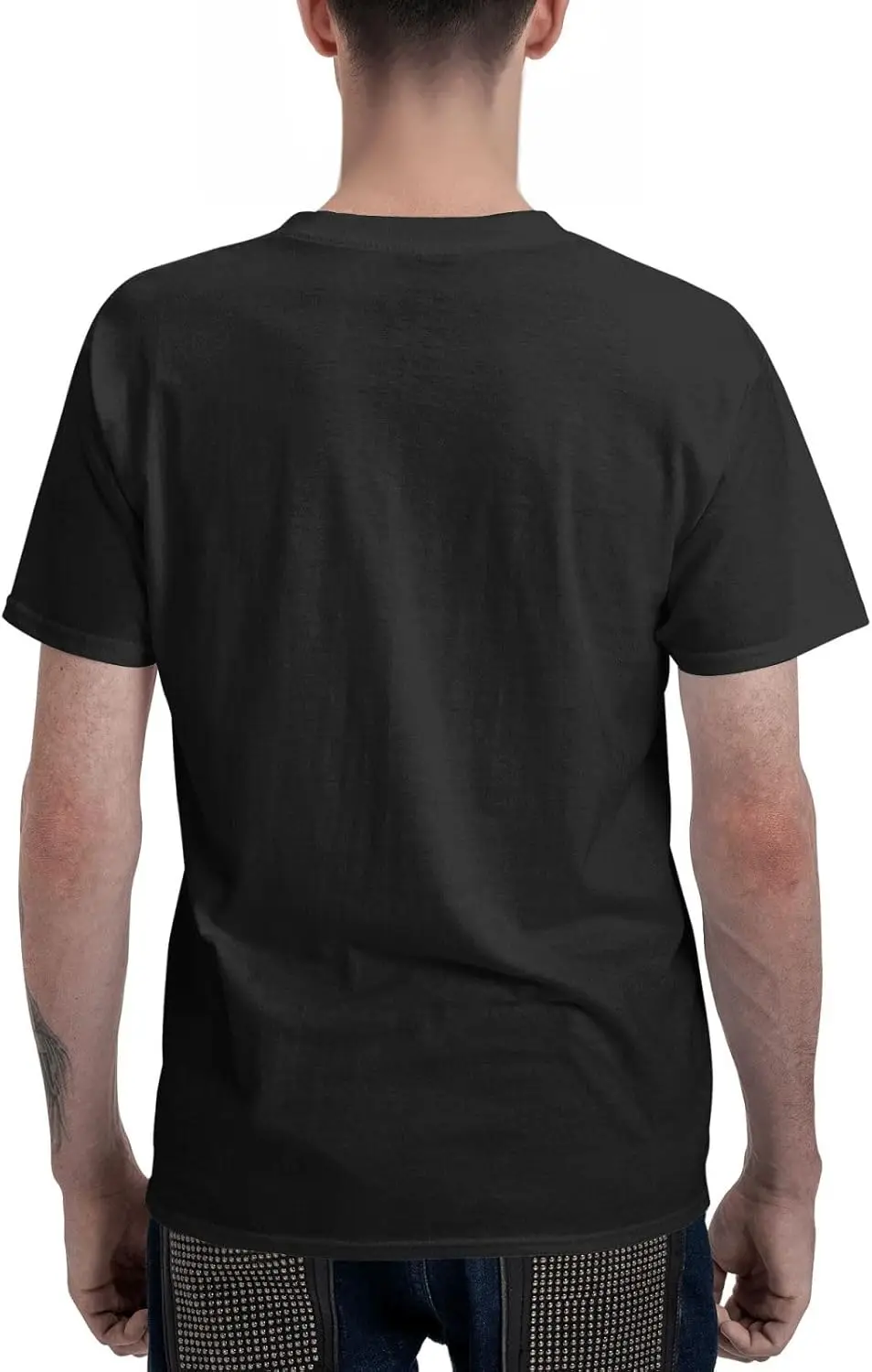 تي شيرت تشارلز ميوزيك مانسون تي شيرت رجالي صيفي قطني برقبة دائرية وأكمام قصيرة