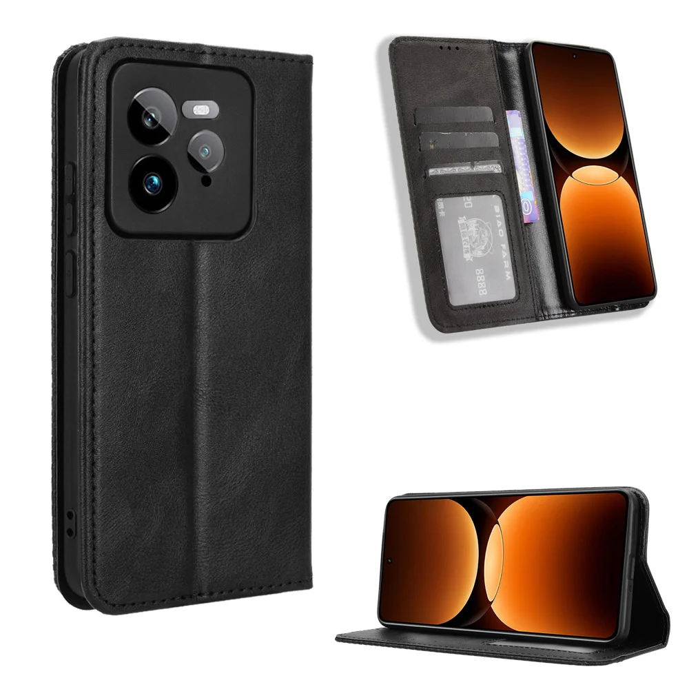 For OPPO Realme GT7 Pro Luxury Flip PU Leather Wallet Magnetic Adsorption Case For Realme GT7Pro Phone Bags