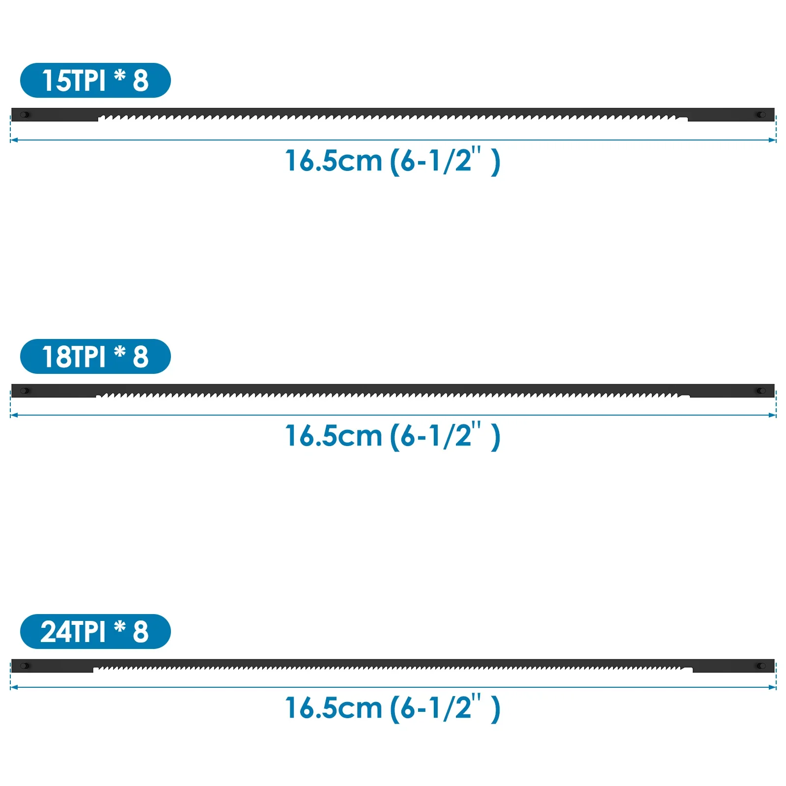 High Carbon Steel Scroll Saw Blade Set Pin End Scroll Saw Blades 15/18/24TPI Coping Saw Blade Jig Saw Blades Woodworking Tools